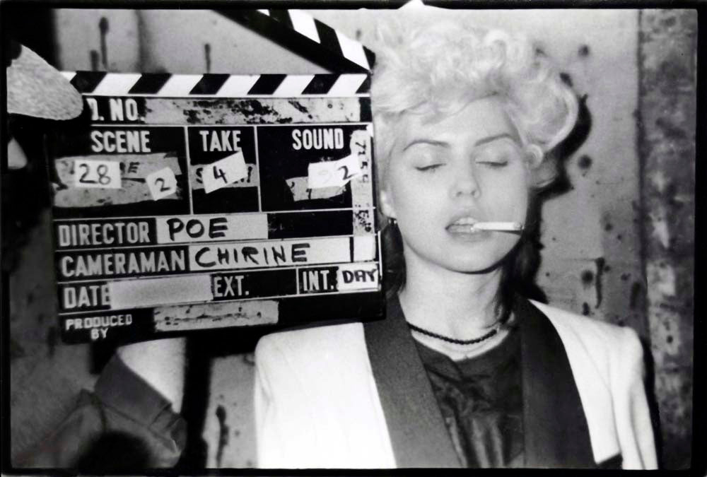 Debbie Harry with Clapperboard.