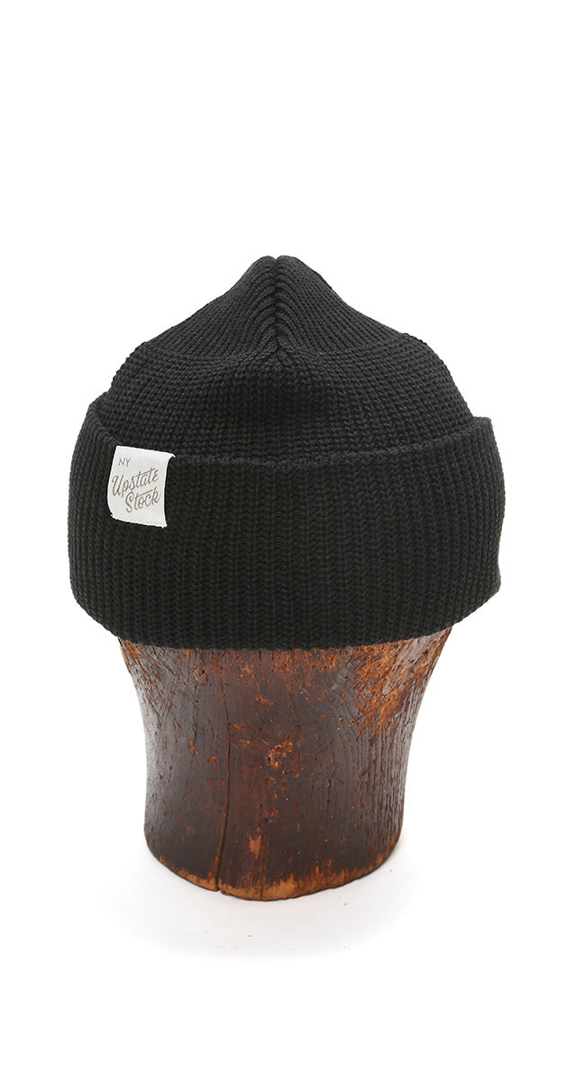 Black Upcycled Wool WatchCap image 0