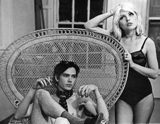 Debbie Harry on set.