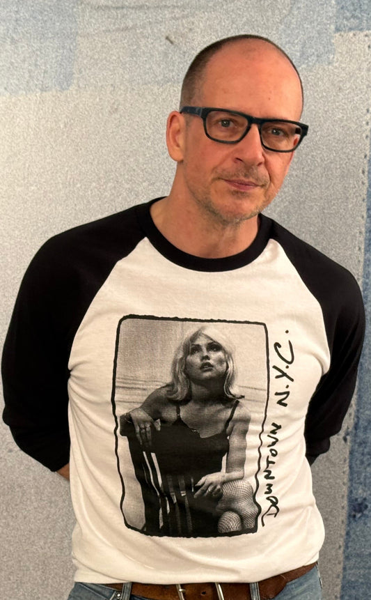 Debbie Harry (Sitting) Downtown N.Y.C. Baseball Shirt
