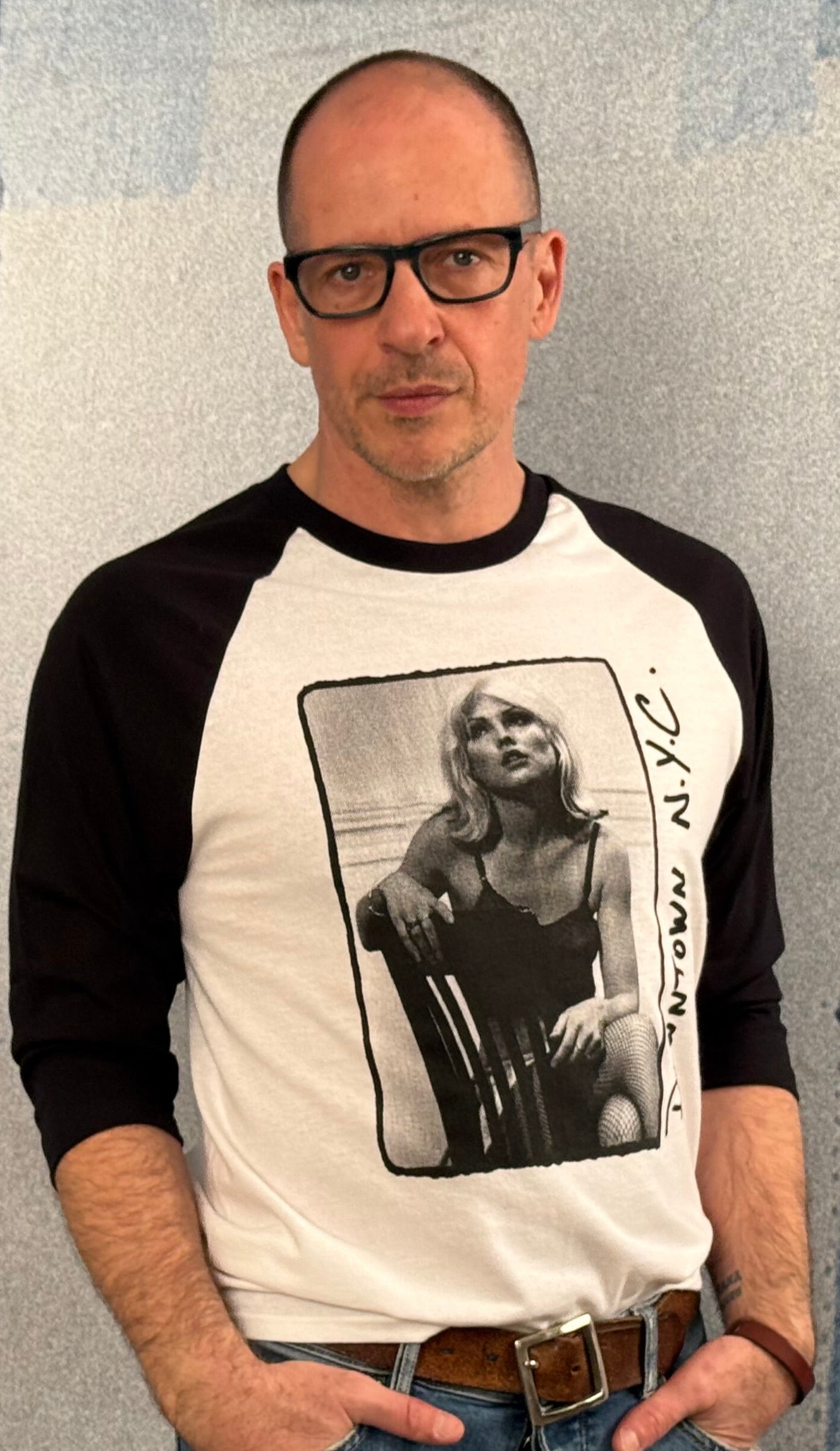 Debbie Harry (Sitting) Downtown N.Y.C. Baseball Shirt