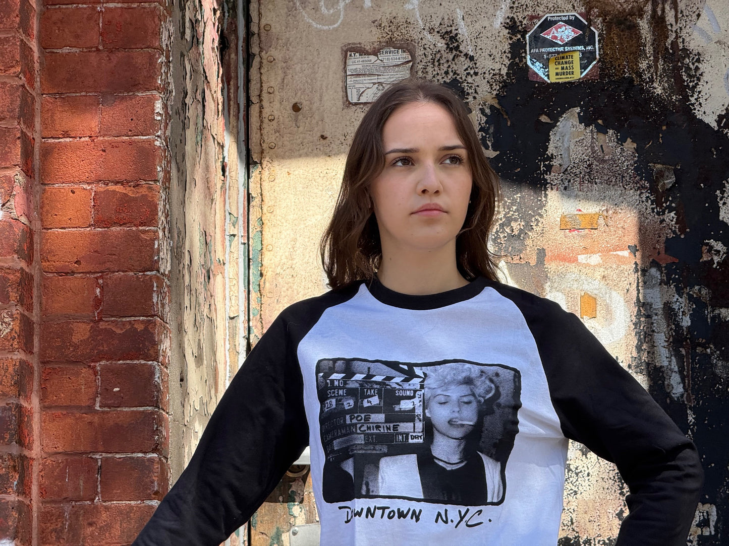 Debbie Harry (Clapperboard) Downtown N.Y.C. Baseball Shirt.