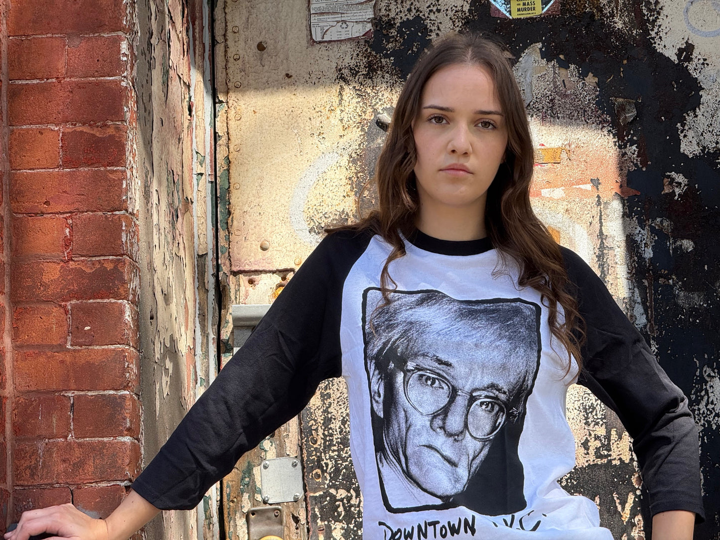 Andy Warhol Downtown N.Y.C. Baseball Shirt.