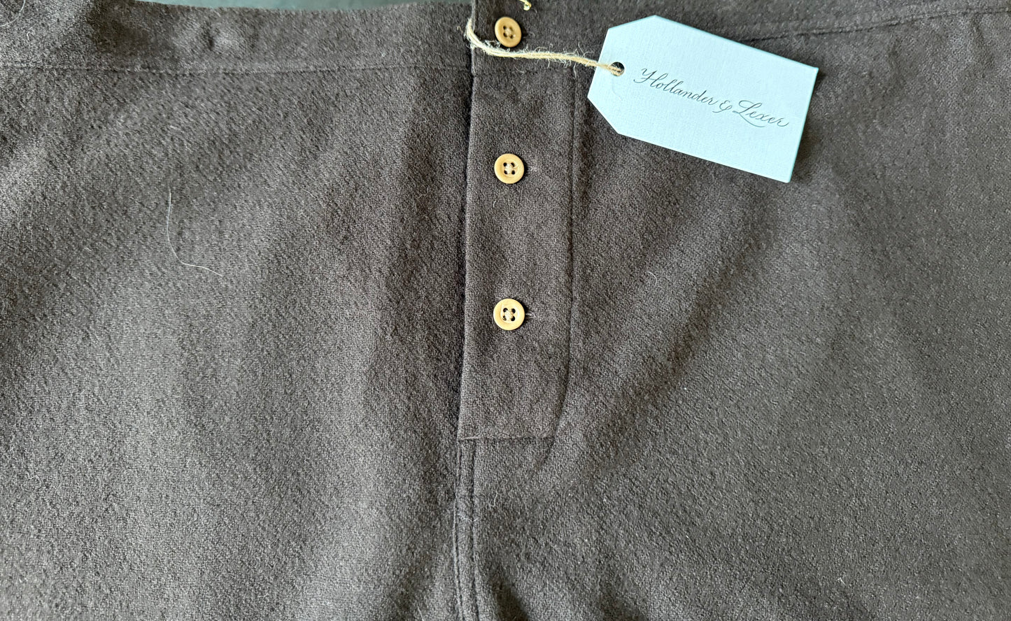 Brown Wool House Shorts