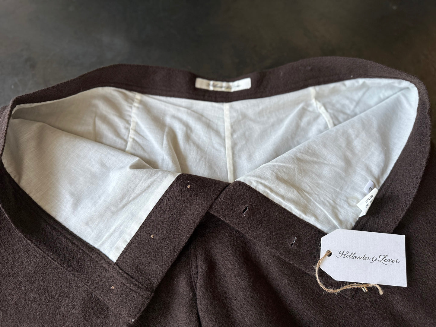 Brown Wool House Shorts