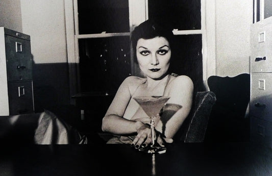 Patti Astor with Martini.