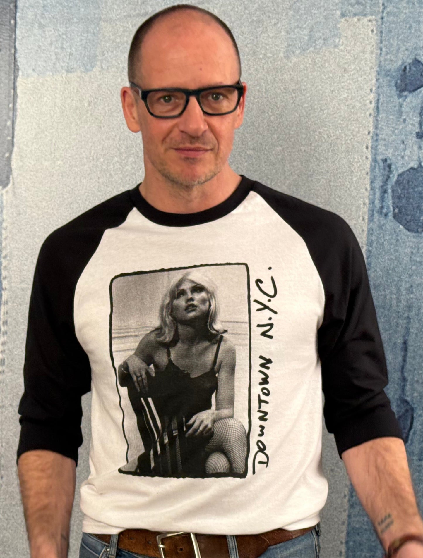 Debbie Harry (Sitting) Downtown N.Y.C. Baseball Shirt