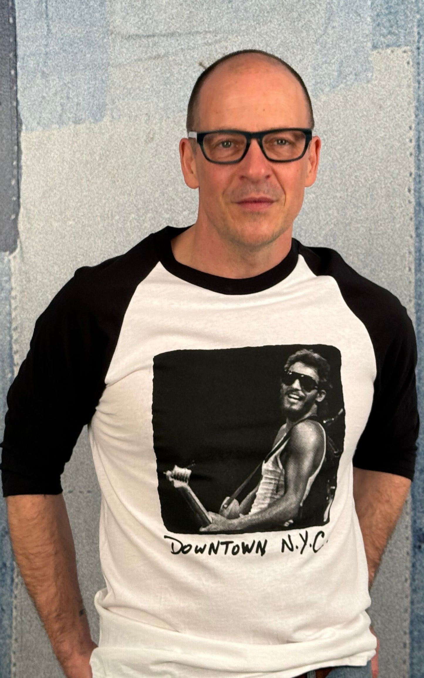 Bruce Springsteen Downtown N.Y.C. Baseball Shirt.